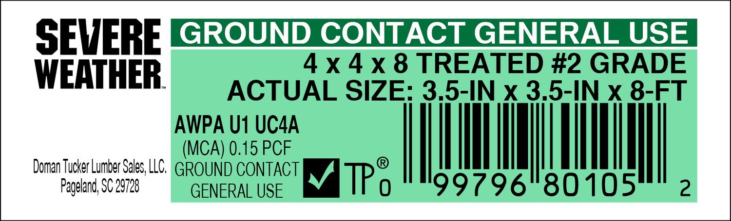 4 x 4 x 8 #2 PRIME - 80105-2 - 2000 PER ROLL - 22,000 MINIMUM