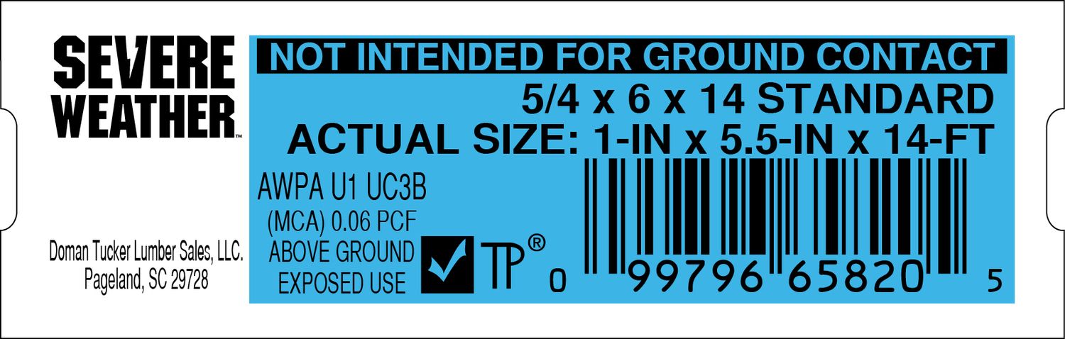 5/4 × 6 x 14 STANDARD - 65820-5 - 2000 PER ROLL - 20,000 MINIMUM