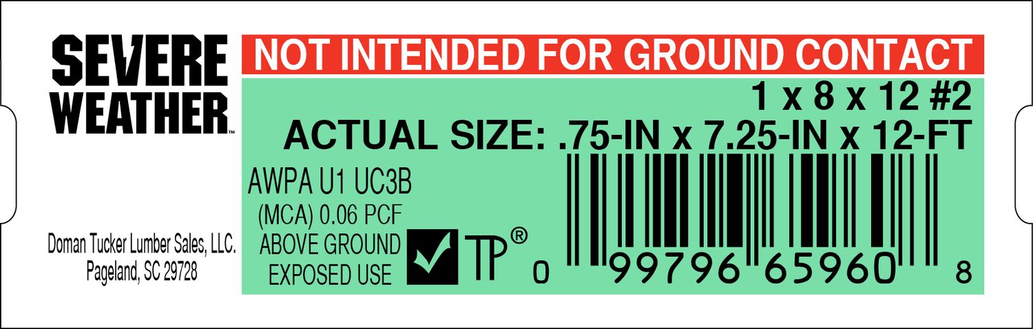 1 x 8 x 12 #2 - 65960-8 - 2000 PER ROLL - 20,000 MINIMUM