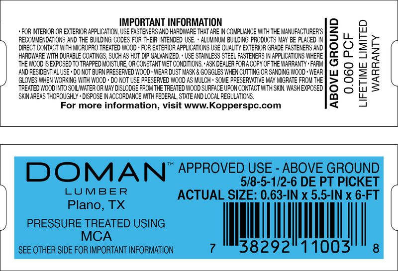 MCA LOWES TAGS SLOTTED