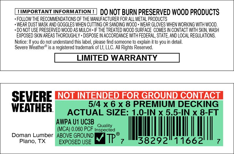 MCA SEVERE WEATHER PREMIUM DECKING TAGS