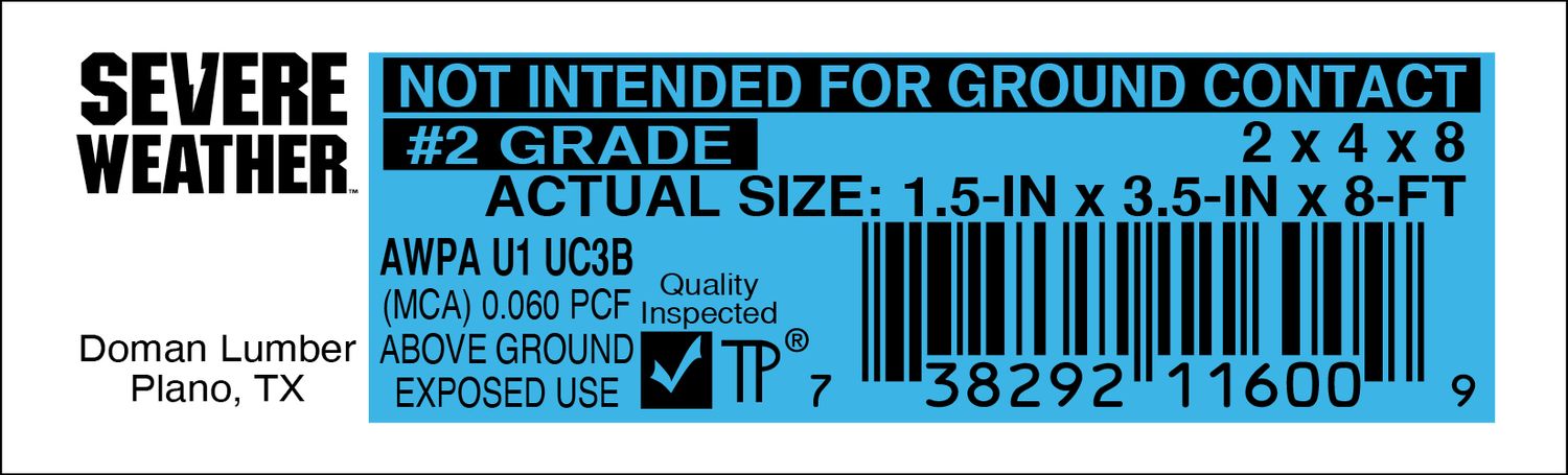 2 x 4 x 8 #2 GRADE - 11600-9 - 2000 PER ROLL - 22,000 MINIMUM