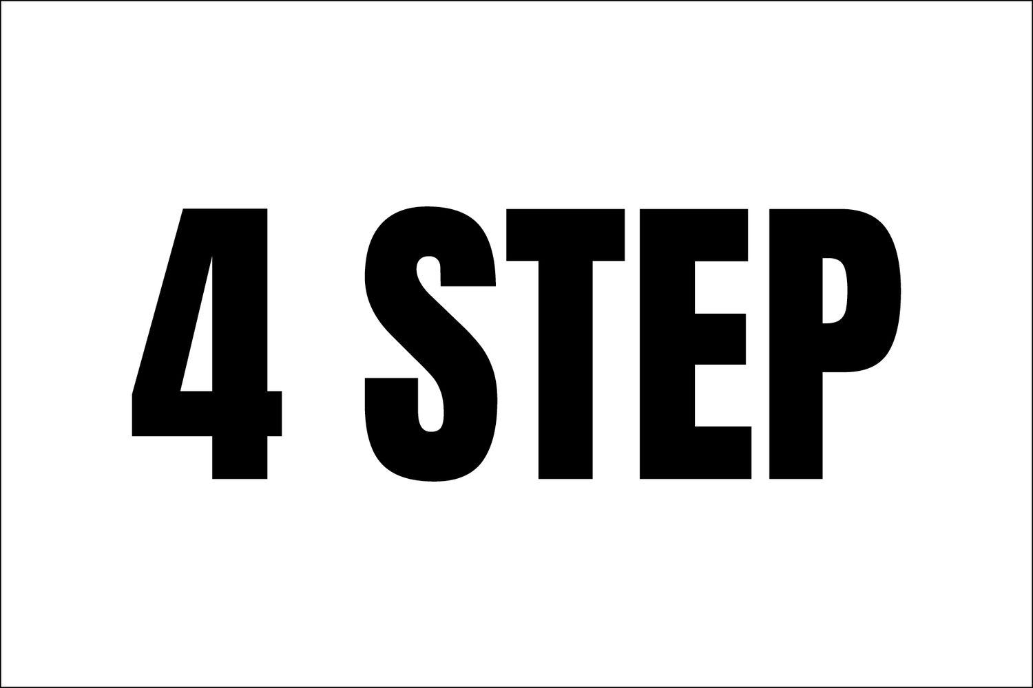 4 STEP 3" x 2" - 1,000 PER ROLL - ORDERED IN INCREMENTS 0F 1,000