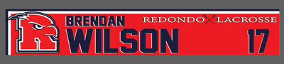 Redondo Lacrosse  (18 magnets 12x2 inch)