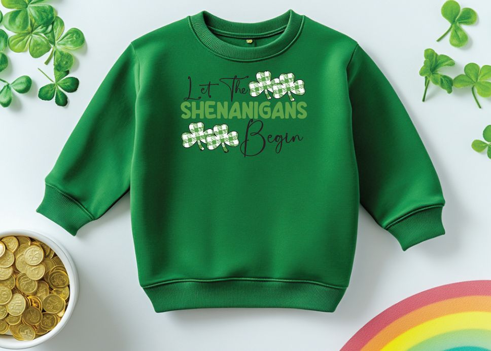 St Patrick’s Day T Shirt DTF Print | Gildan Youth and Adult Tee | Lucky Shamrock Shirt |