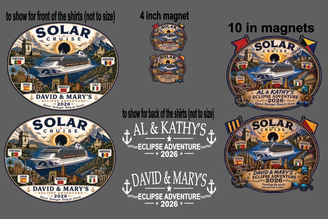 Shirt/Magnet order for David