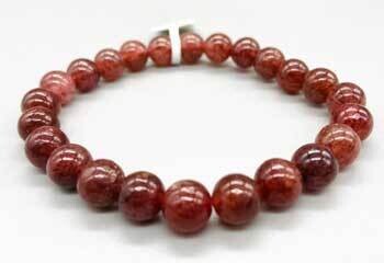 Strawberry Quartz Bracelet 8mm