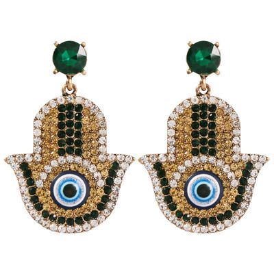 Hamsa Eye Earrings