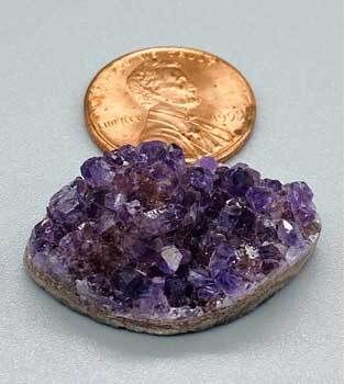 1" Amethyst Marquise druse cabochon