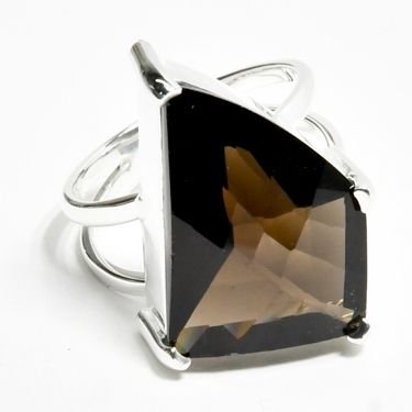 Smokey Quartz Ring Size 8