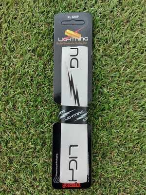 WHITE/Black - XL LIGHTNING Grip
