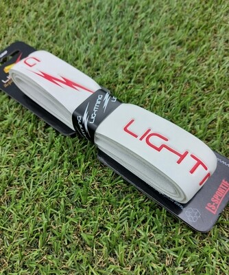 WHITE/Red - XL LIGHTNING Grip