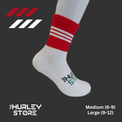 RED/White THS Midi GAA Socks