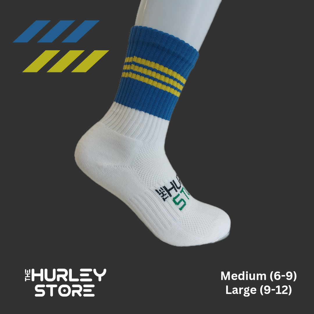 BLUE/Yellow THS Midi GAA Socks
