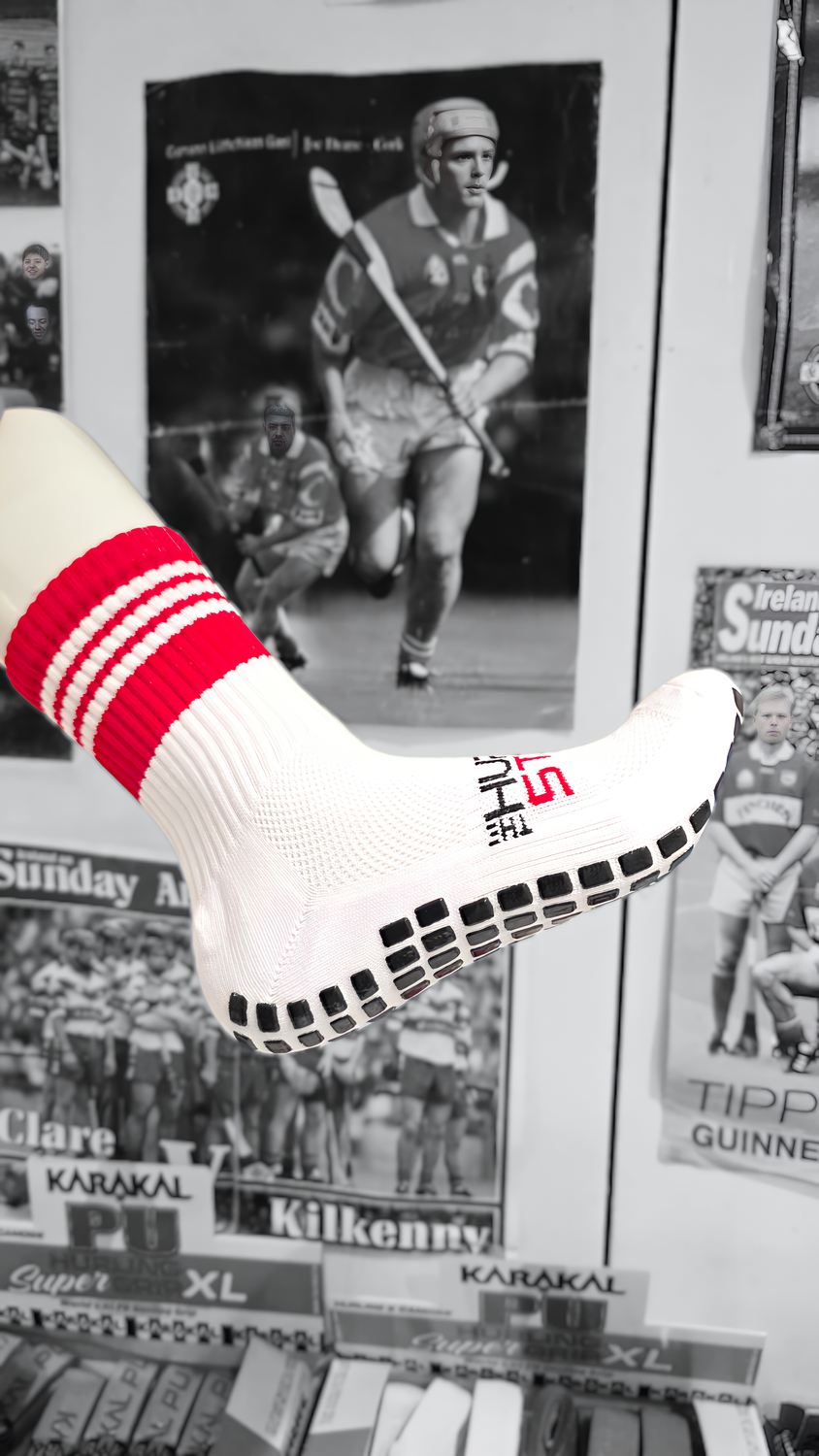 RED/White - Player Grip Socks