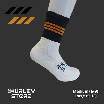 BLACK/Amber THS Midi GAA Socks