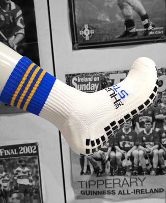 BLUE/Gold - Player Grip Socks
