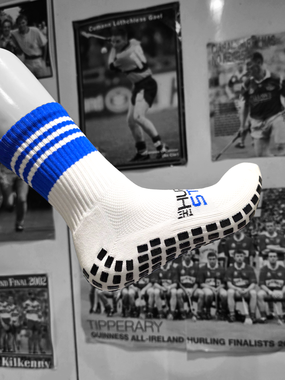 BLUE/White - Player Grip Socks