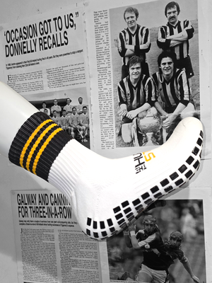 BLACK/Amber - Player Grip Socks