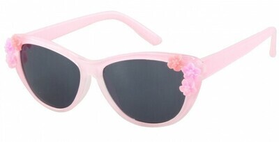 Kinder zonnebril - Bloemen - pink