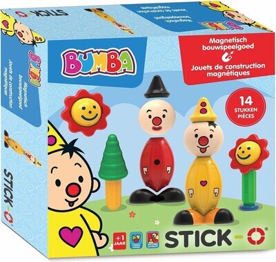 ​Stick-O Bumba set 14 stuks - magnetisch speelgoed