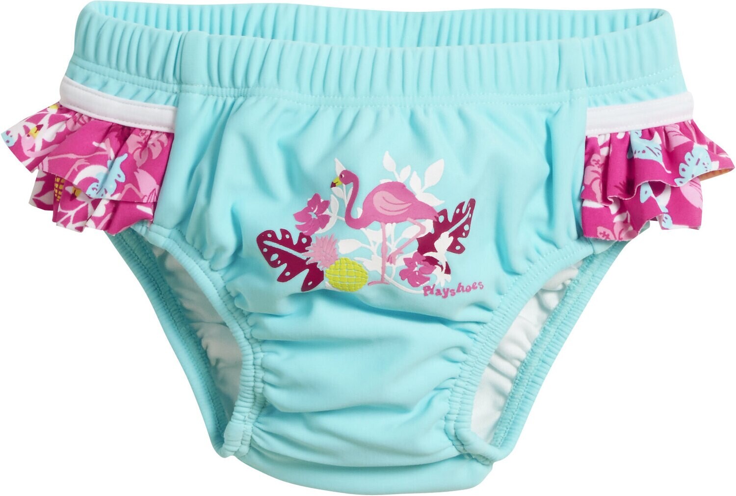 Zwemluier Kinderen Flamingo - Aqua/Roze