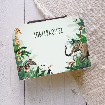 Houten Logeerkoffer - Jungle Party
