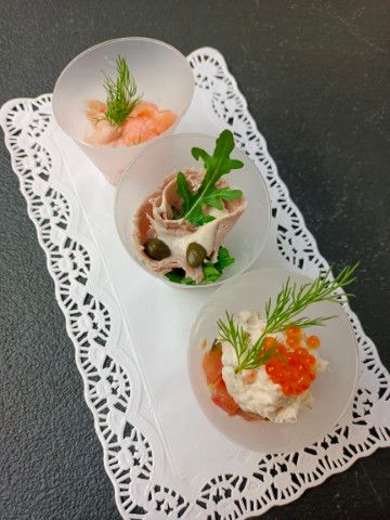 Trio apperitiefglaasjes