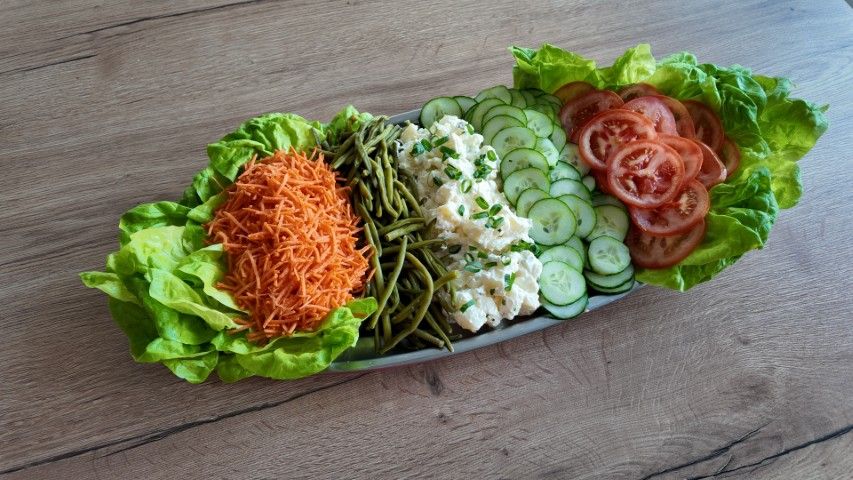 Koude groenteschotel