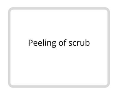 Peeling of scrub gelaat