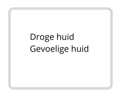 Droge - gevoelige huid