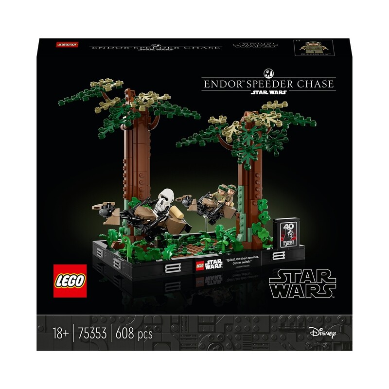 Lego 75353 Endor speederachtervolging diorama