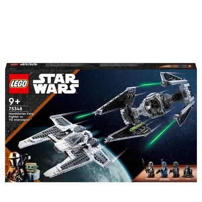 Lego 75348 The Mandalorian Fang Fighter vs TIE Interceptor
