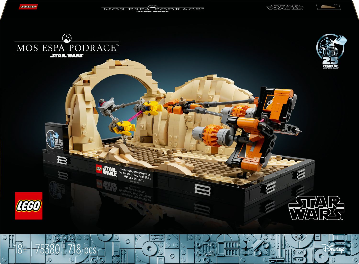 Star Wars 75380 Mos Espa Podrace diorama