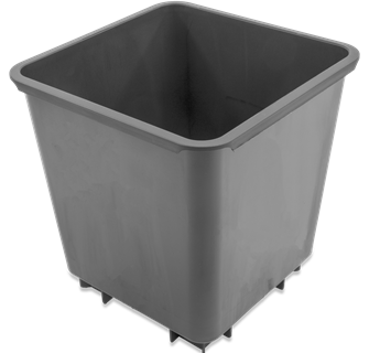 Substraatcontainer 10L vierkant met rasterbodem