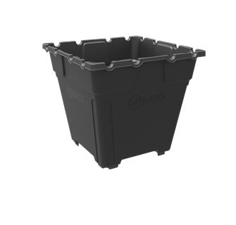 Substraatcontainer 25L vierkant met rasterbodem