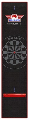 Bull's Carpet Dart mat 300x65 cm Black Red + Oche
