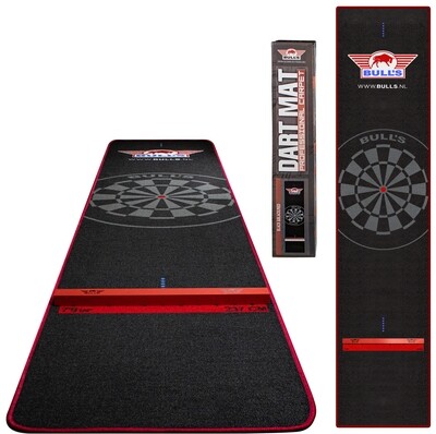 Bull's Carpet Dart mat 300x65 cm Black Red + Oche