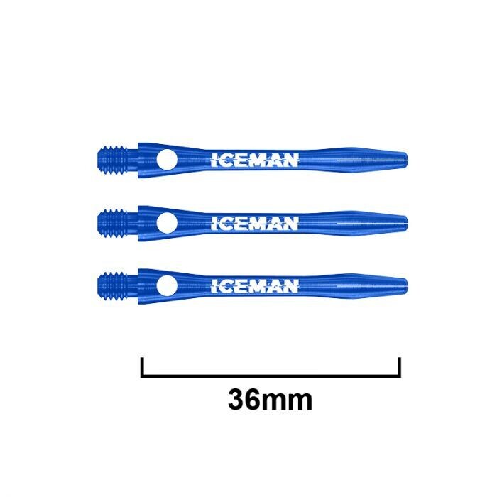 Iceman Short Blue Aluminium Dart Shafts