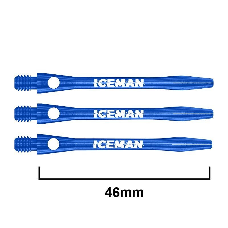 Iceman Medium Blue Aluminium Dart Shafts
