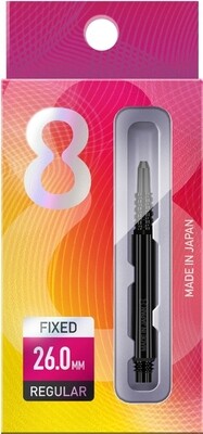 8 Flight Shaft Black In Between 26 mm