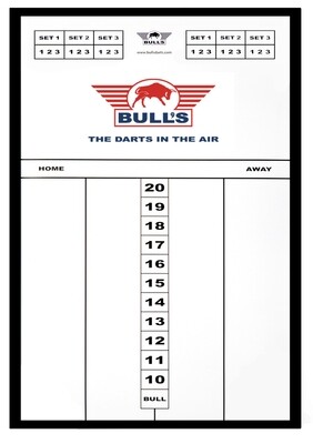 Bull's Styreen Scoreboard 45x30 cm Black