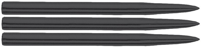 Unicorn Plain Black Steel Points 34mm