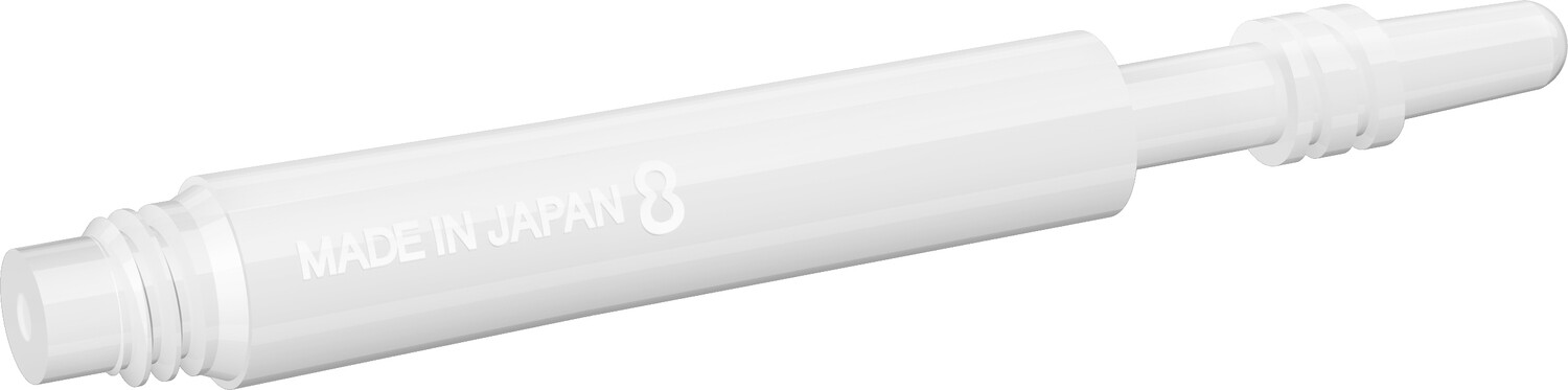 8 Flight Shaft White In Between 26 mm Spin