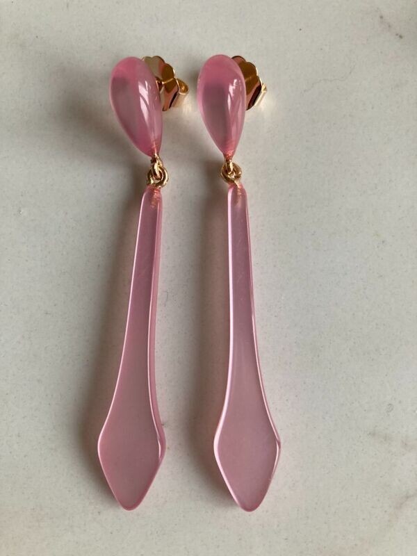 Staafoorring licht rose