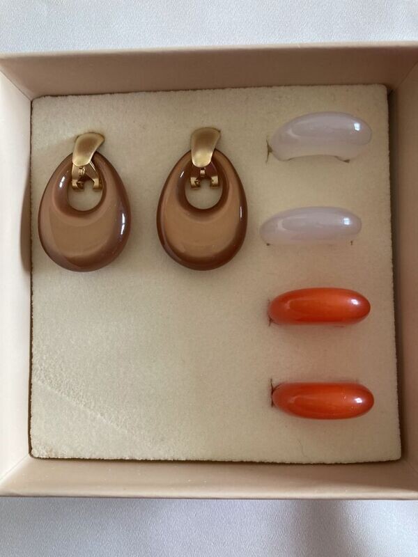 Juliette gold mat camel/wit/oranje