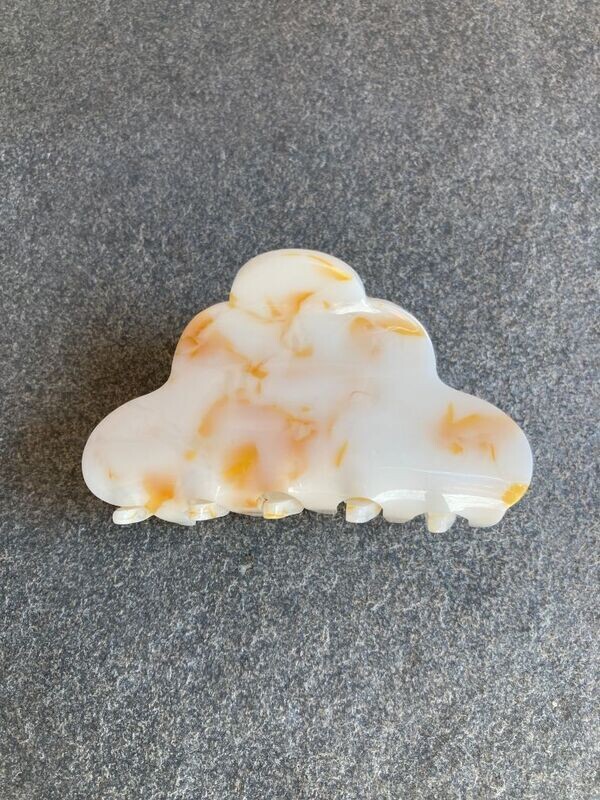 Haarclip butter gemarmerd