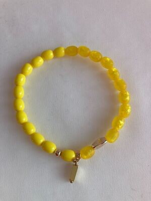 Armband gele kralen