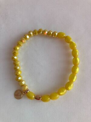 Armband gele kralen