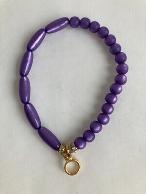 Armband paarse kralen